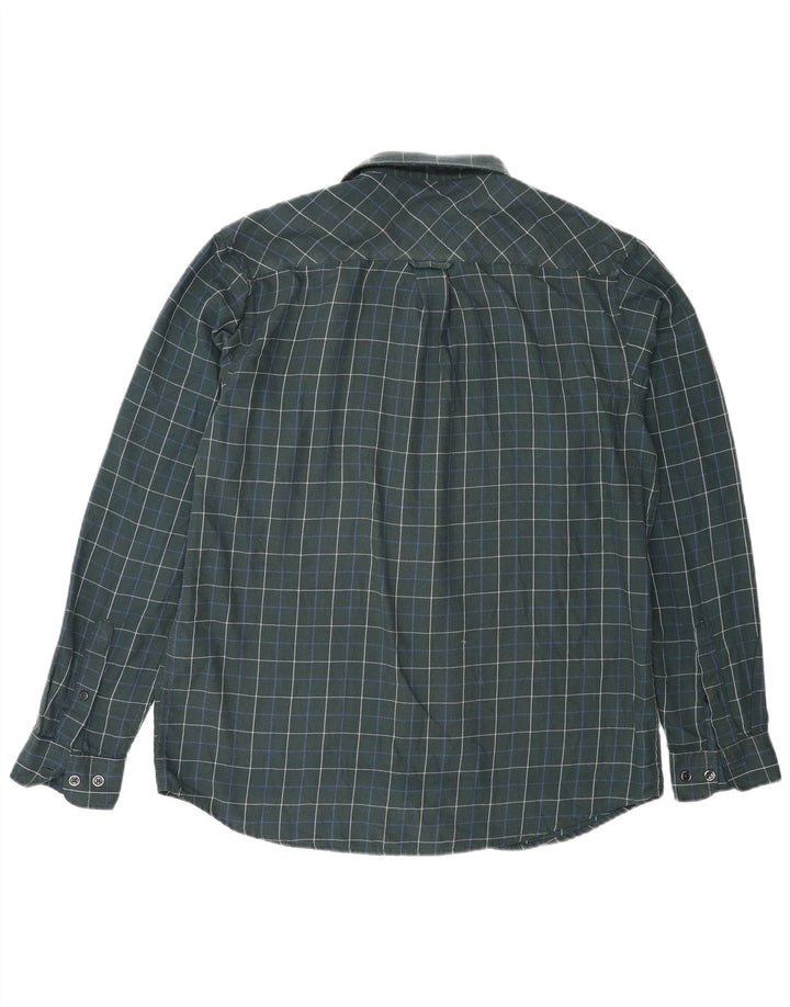 James Pringle Herren-Flanellhemd, mittelgrün, kariert, Polyester