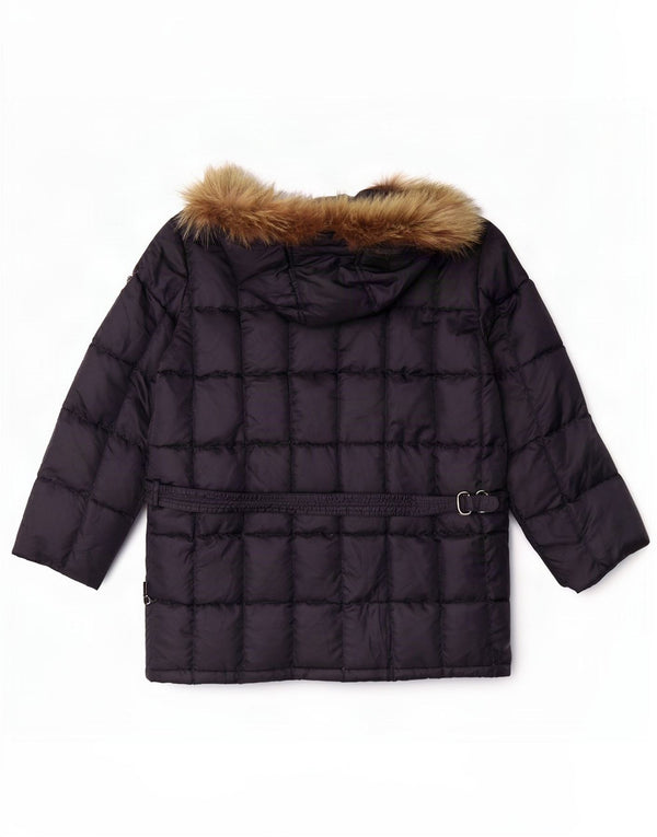 Think Pink – Übergroße gepolsterte Damenjacke mit Kapuze, UK 16, Large, Marineblau