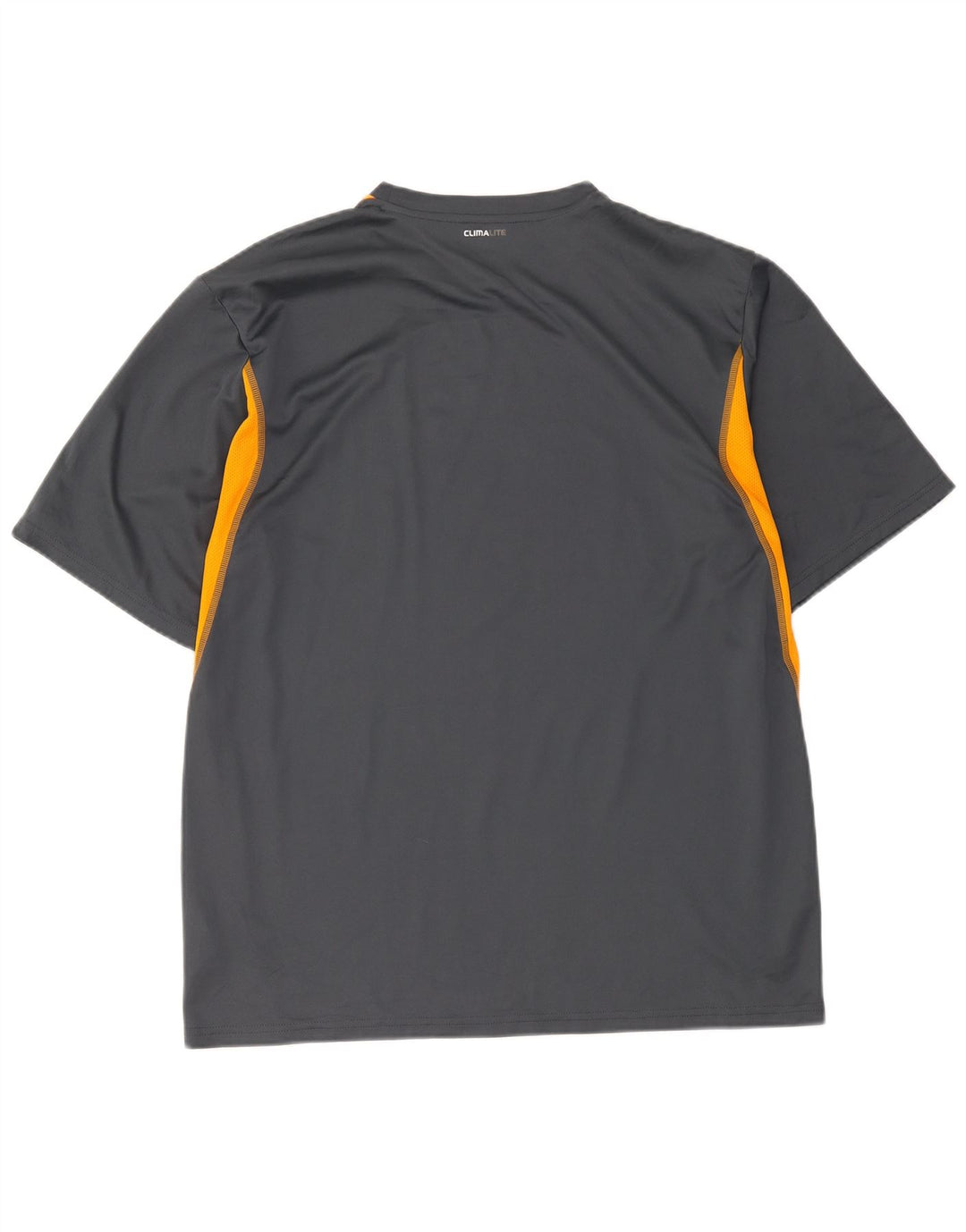 Adidas Herren Climalite T-Shirt Top XL Grau Colourblock Polyester