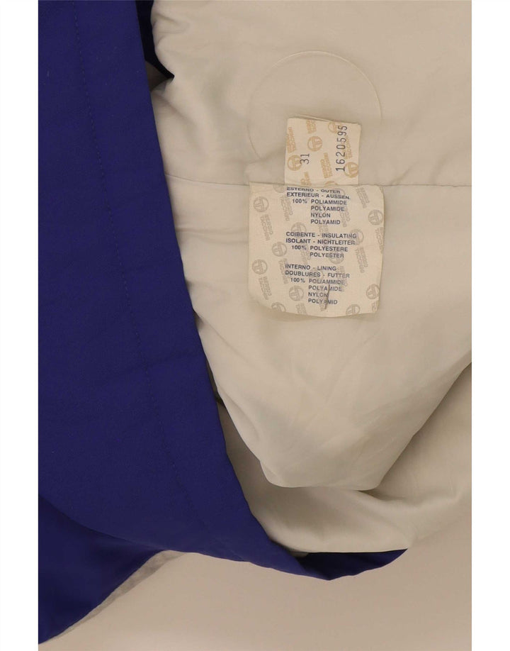 Sergio Tacchini Herren-Skijacke mit Kapuze IT 54 2XL Blaues Colourblock-Polyamid