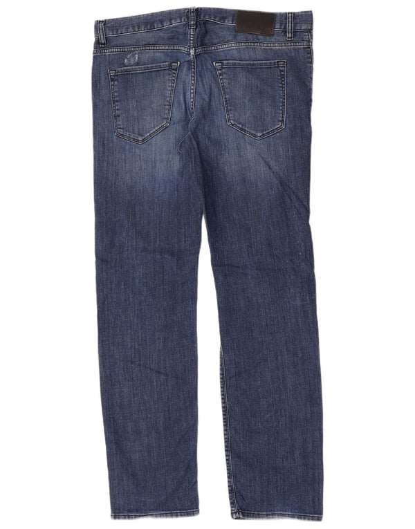 Hugo Boss Herren Stretch Slim Jeans W34 L32 Blaue Baumwolle