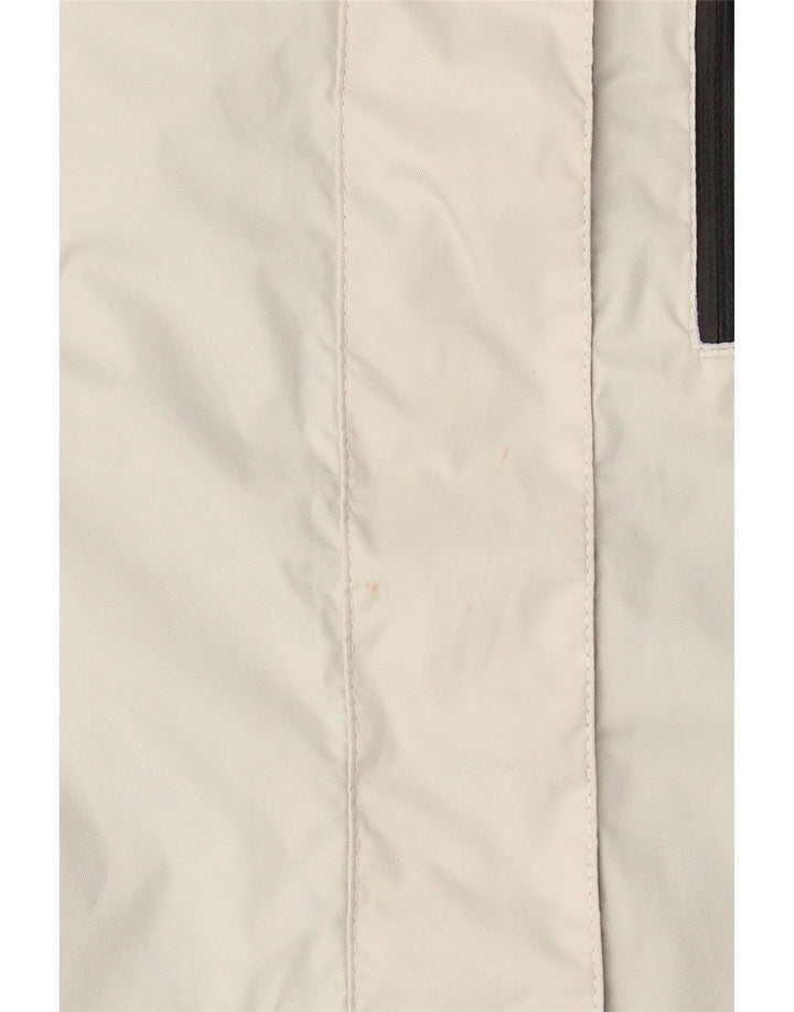 IGUANA Damen-Windjacke mit Kapuze, EU 46, XL, Weiß, Farbblock