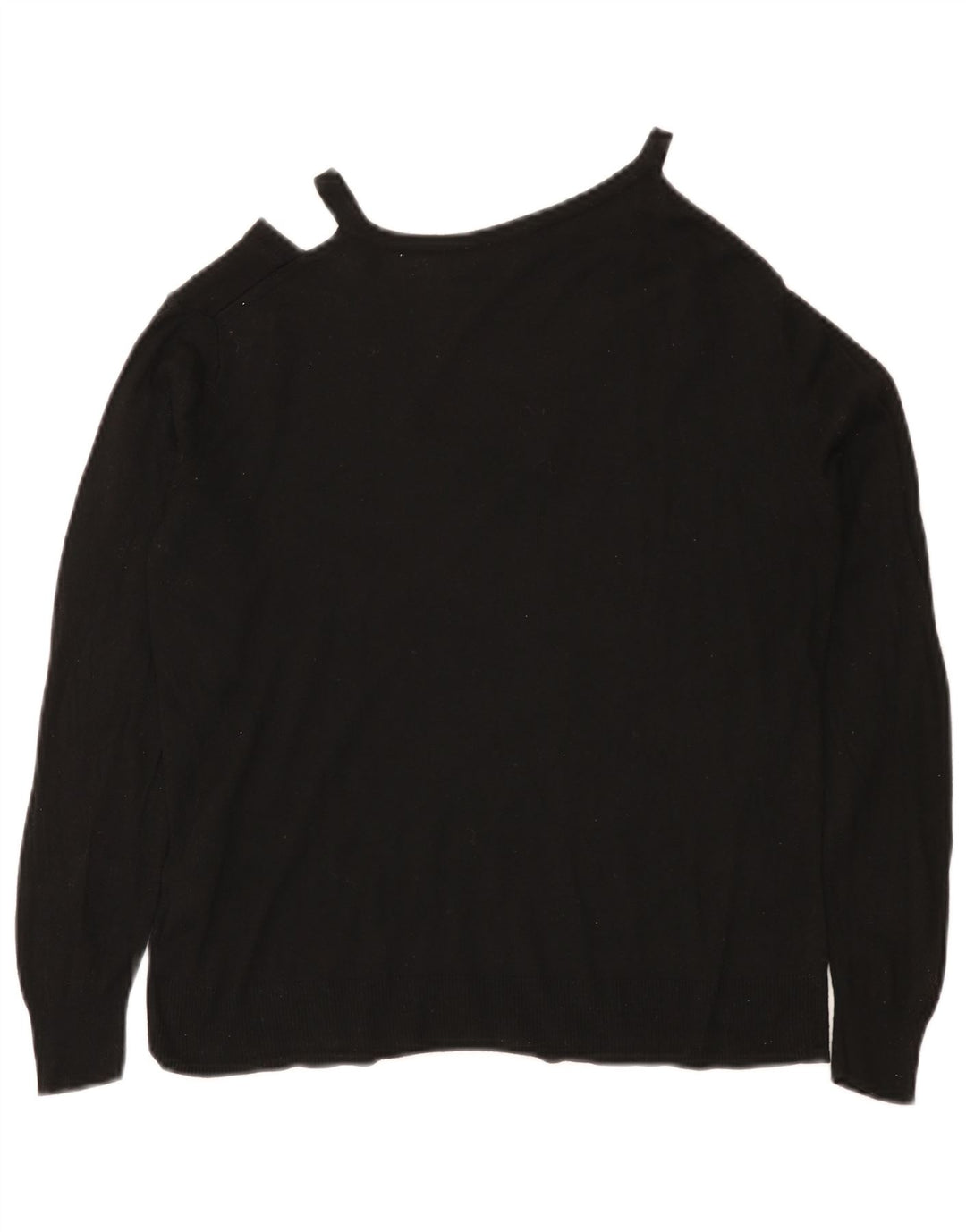 Zara Damen-Pullover mit V-Ausschnitt, UK 12, mittlere schwarze Viskose