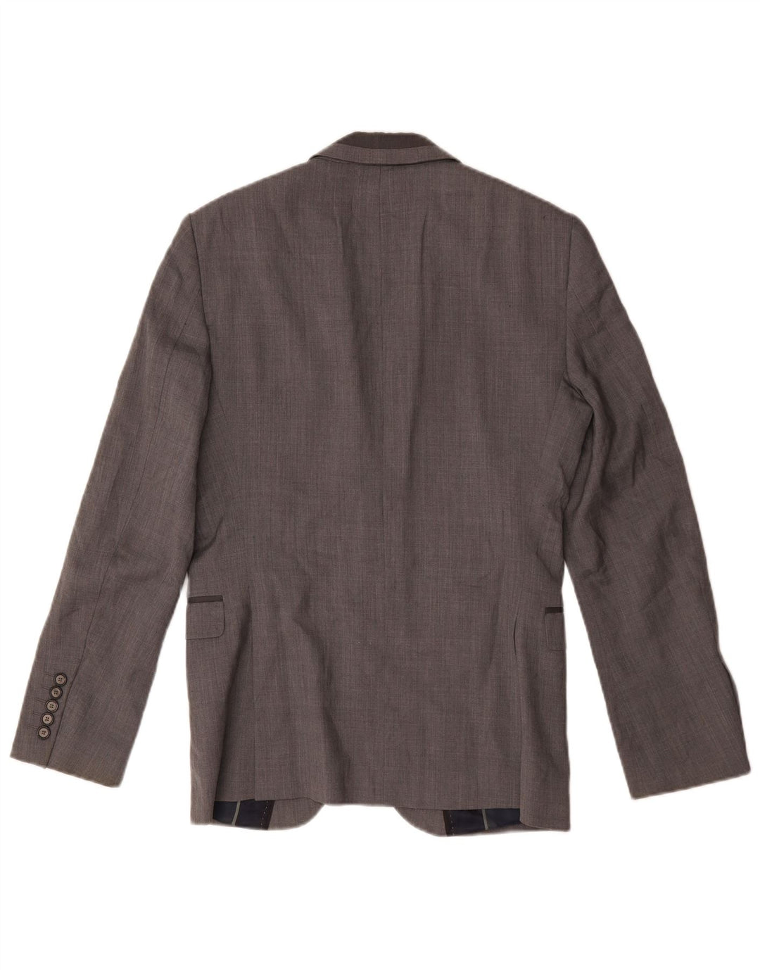 Zara Herren-Blazer mit 2 Knöpfen, UK 38, mittelgraue Wolle