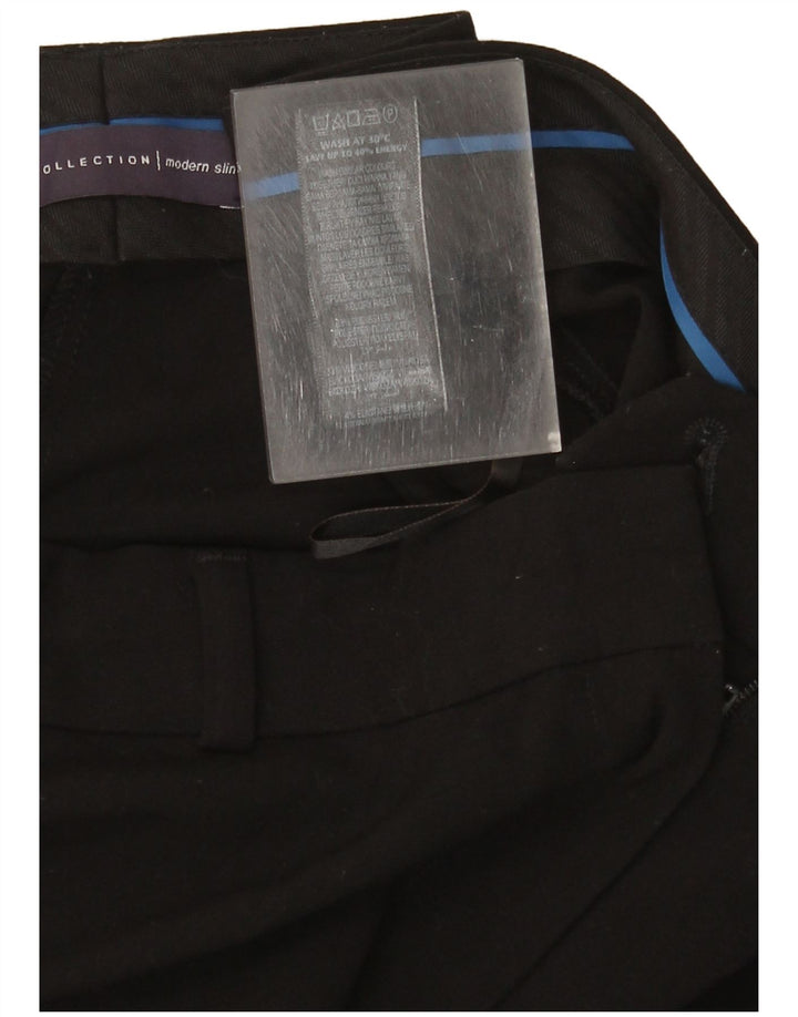 Marks & Spencer Slim Chino-Hose für Damen, UK 12, M, W32, L29, Schwarz
