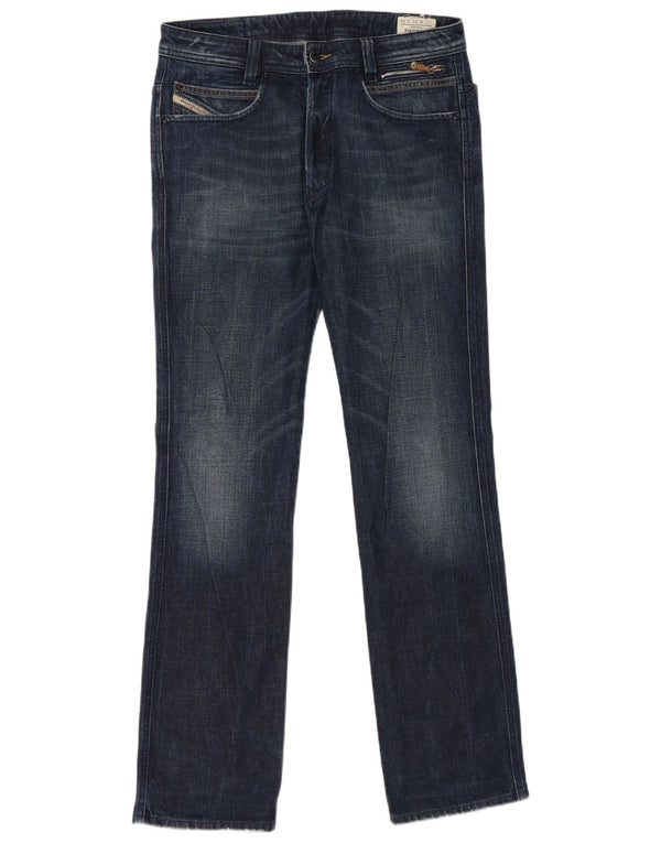 Diesel Herren Paddom Straight Jeans W31 L34 Marineblaue Baumwolle