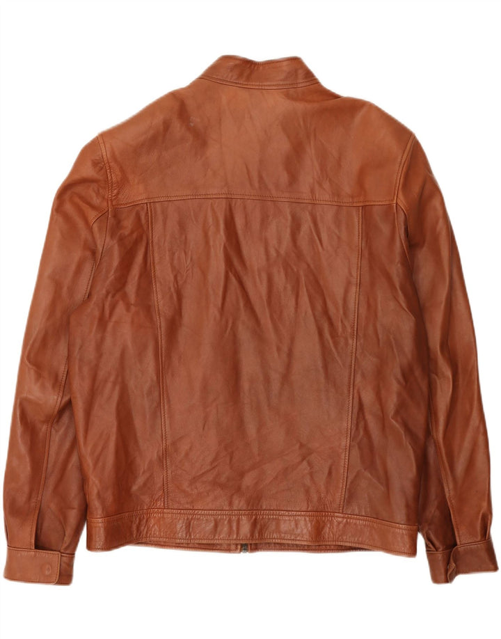 Vintage Herren Bomber Lederjacke UK 42 XL Braun