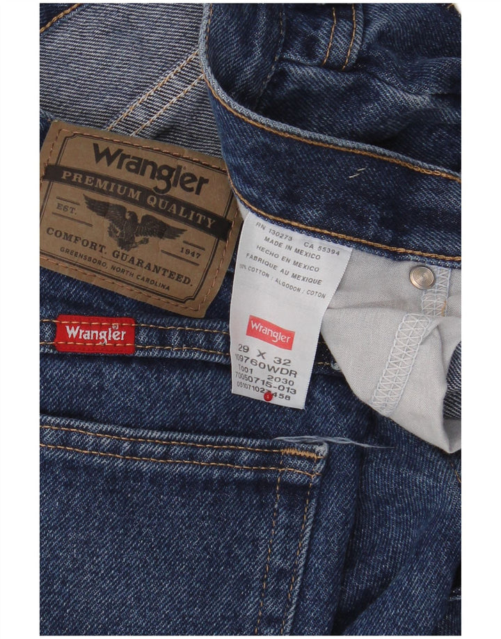 Wrangler Herren Straight Jeans W29 L32 Blaue Baumwolle