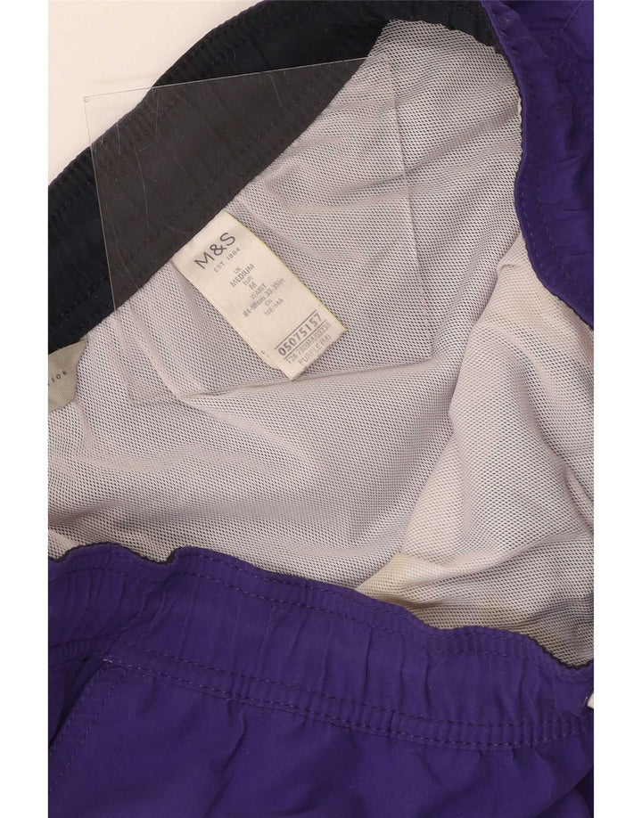 Marks & Spencer Herren-Badeshorts aus mittelviolettem Polyester