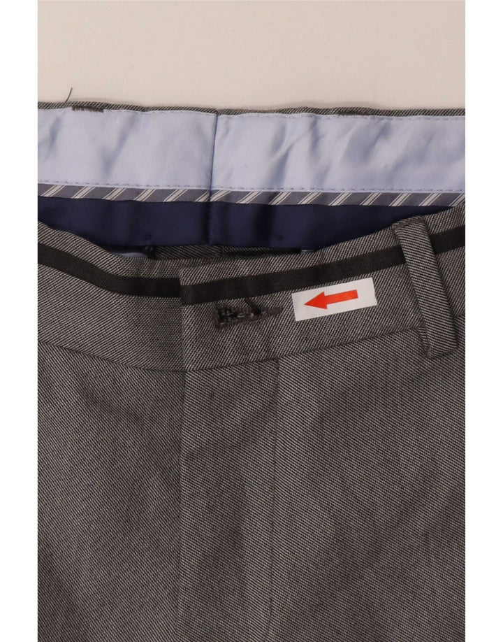 Zara Slim Chino-Hose für Herren, EU 38, Mittel W30 L33, Grau, Polyester