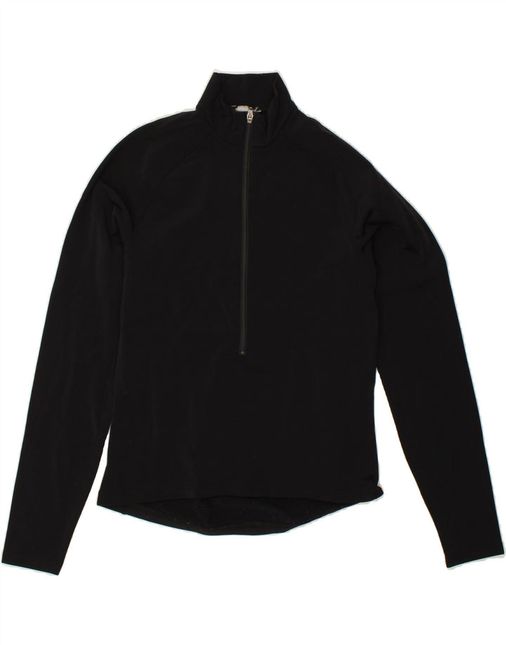 MOUNTAIN EQUIPMENT Womens Pullover Tracksuit Top UK 12 Medium Black Vintage Mountain Equipment and Second-Hand Mountain Equipment from Messina Hembry 