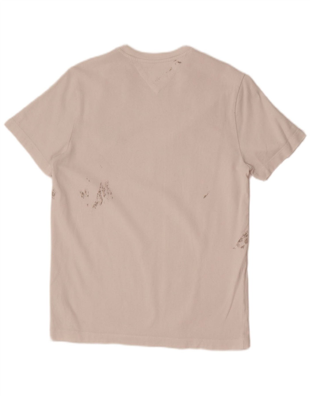 Tommy Hilfiger Herren T-Shirt mit Grafik, XS, Weiß