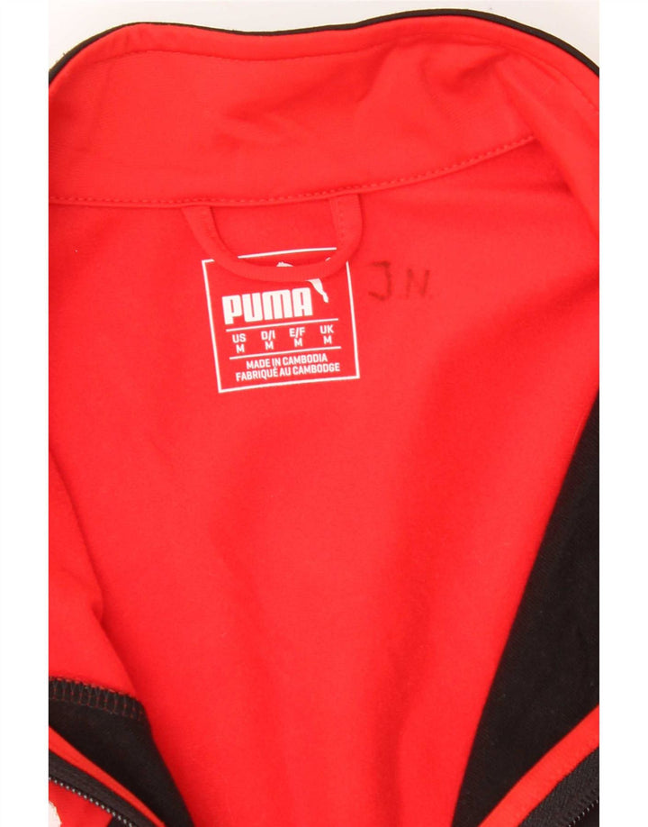 Puma Herren Deutshland Graphic Trainingsanzug Top Jacke Mittelrot Farbblock