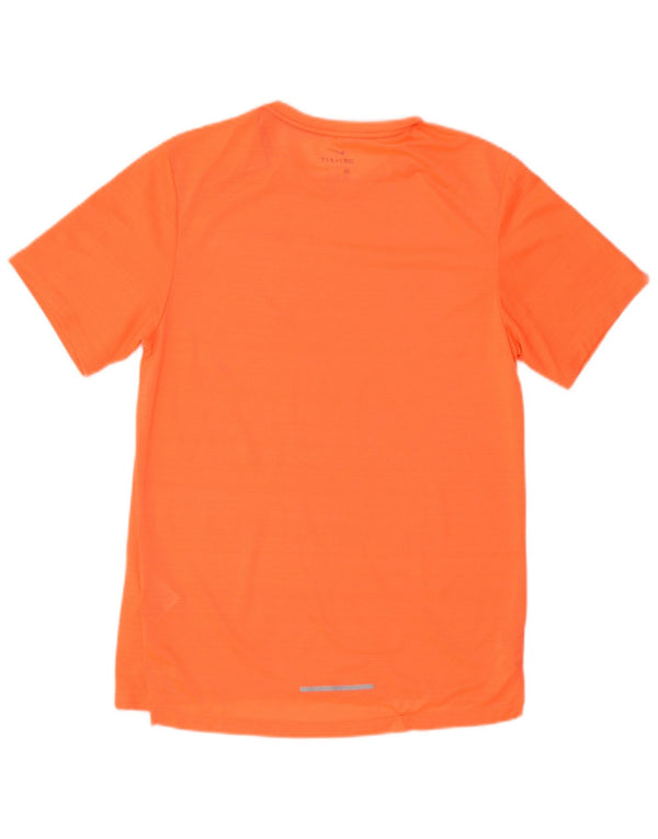 Nike Herren Dri Fit T-Shirt Top Small Orange Polyester