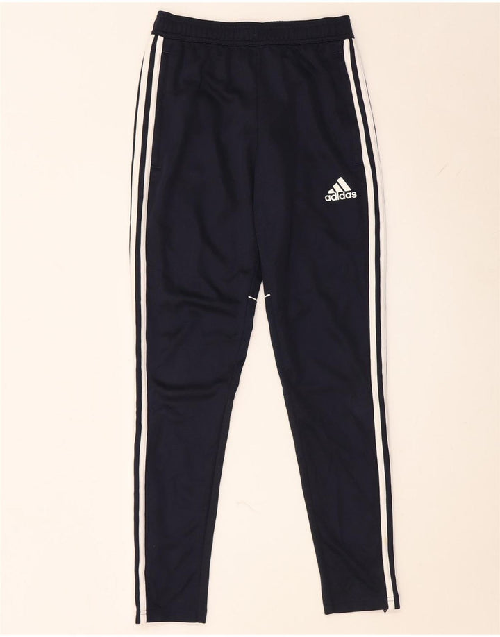 Adidas Damen Trainingshose UK 4 XS Marineblau Polyester