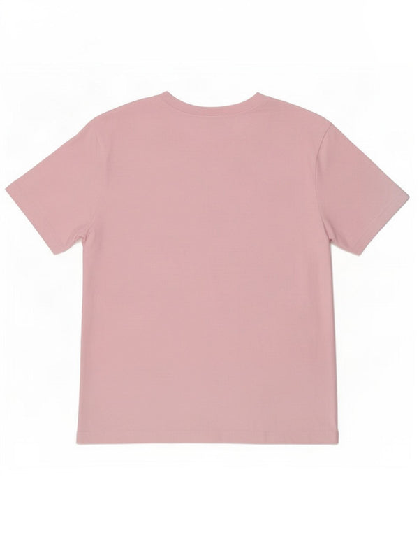 Zara Damen T-Shirt Top UK 10 Small Rosa Baumwolle