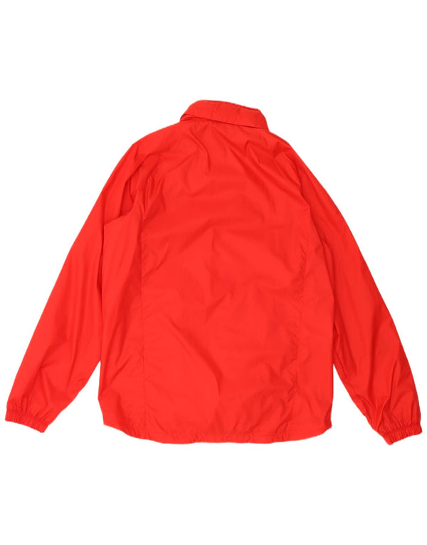 Nike Herren-Regenjacke mit Kapuze, UK 40, großes rotes Nylon