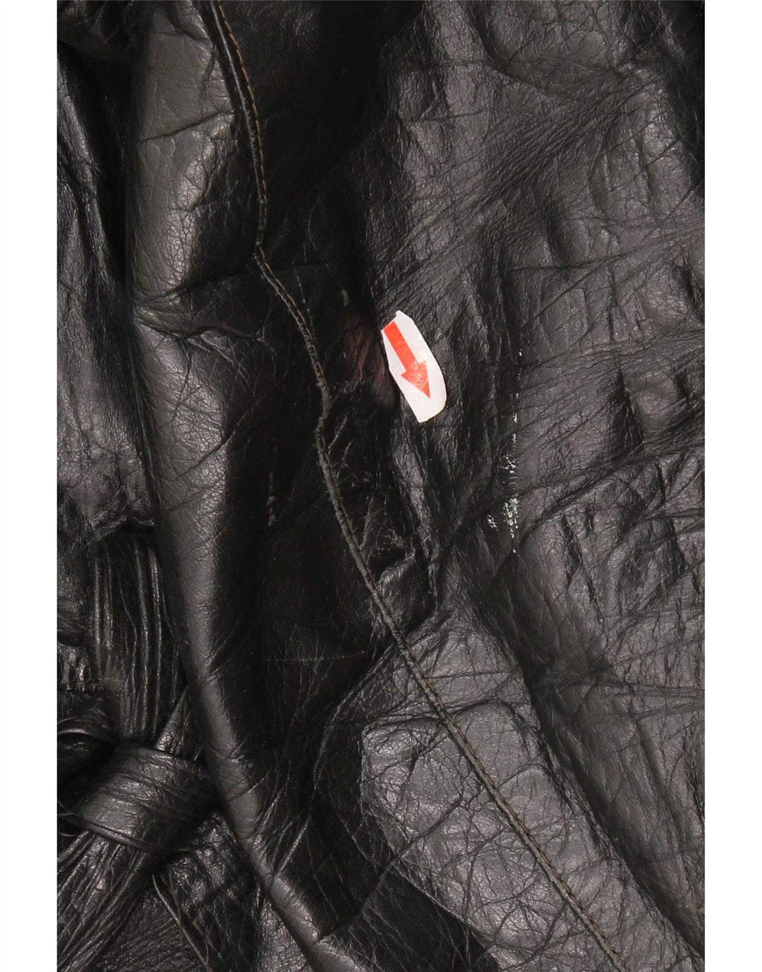 Vintage Damen Lederjacke IT 48 XL Schwarz