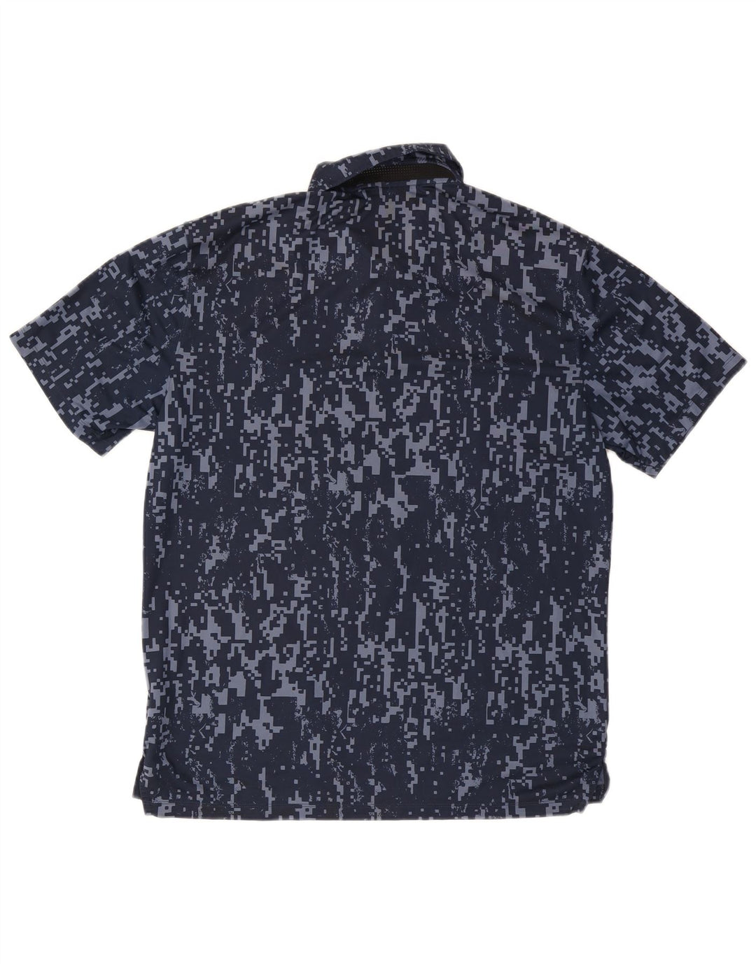 Nike Herren-Poloshirt mit Standard-Passform, mittleres Marineblau, geometrisches Polyester