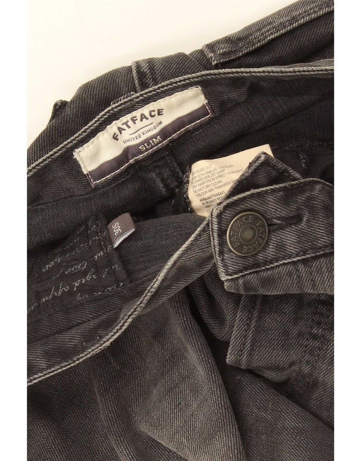 Fat Face Slim-Jeans für Herren, W30, L28, graue Baumwolle
