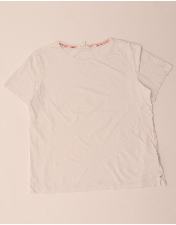 White Stuff Womens T-Shirt Top UK 12 Medium White Cotton