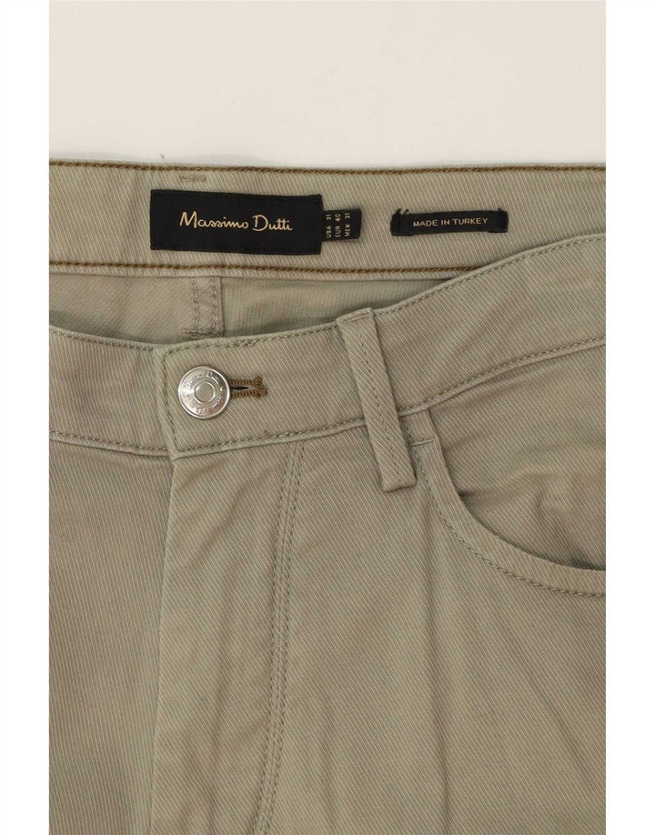 Massimo Dutti Herren gerade Freizeithose EU 40 Medium W31 L30 Grau