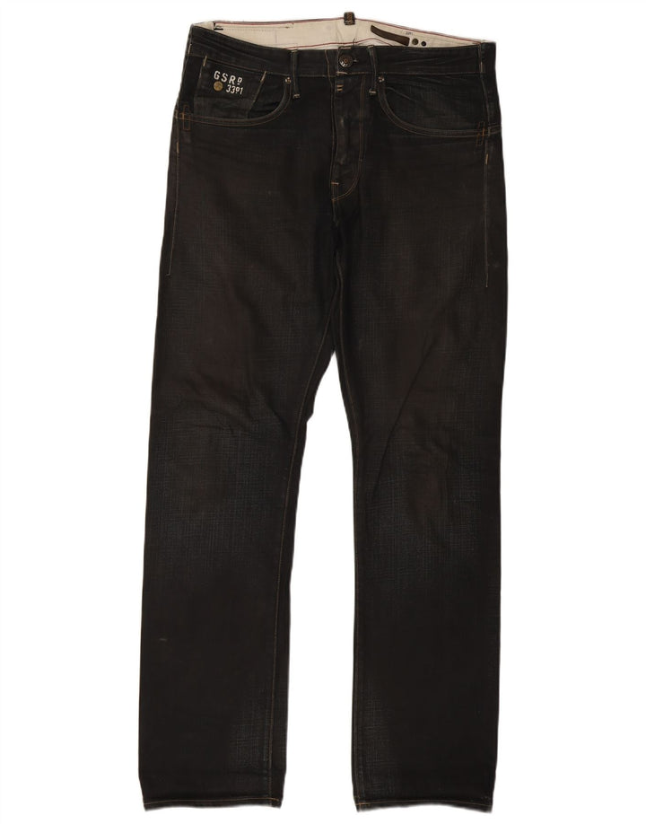 G-Star Herren Slim Jeans W33 L33 Schwarz
