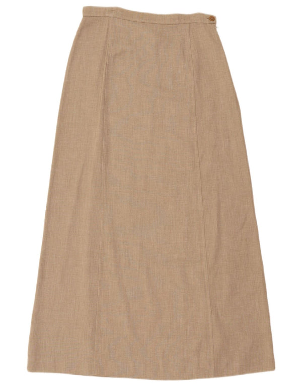 Penny Black Damen Maxirock mit hoher Taille IT 40 Small W28 Beige Viskose
