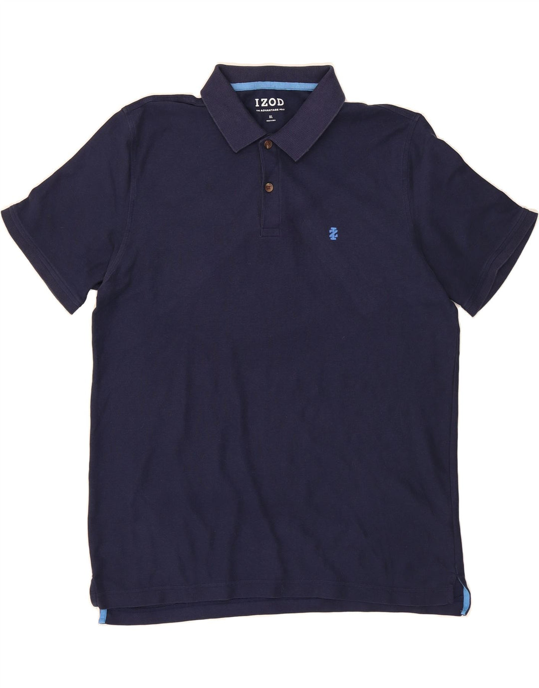IZOD Mens Polo Shirt XL Navy Blue Cotton Vintage Izod and Second-Hand Izod from Messina Hembry 