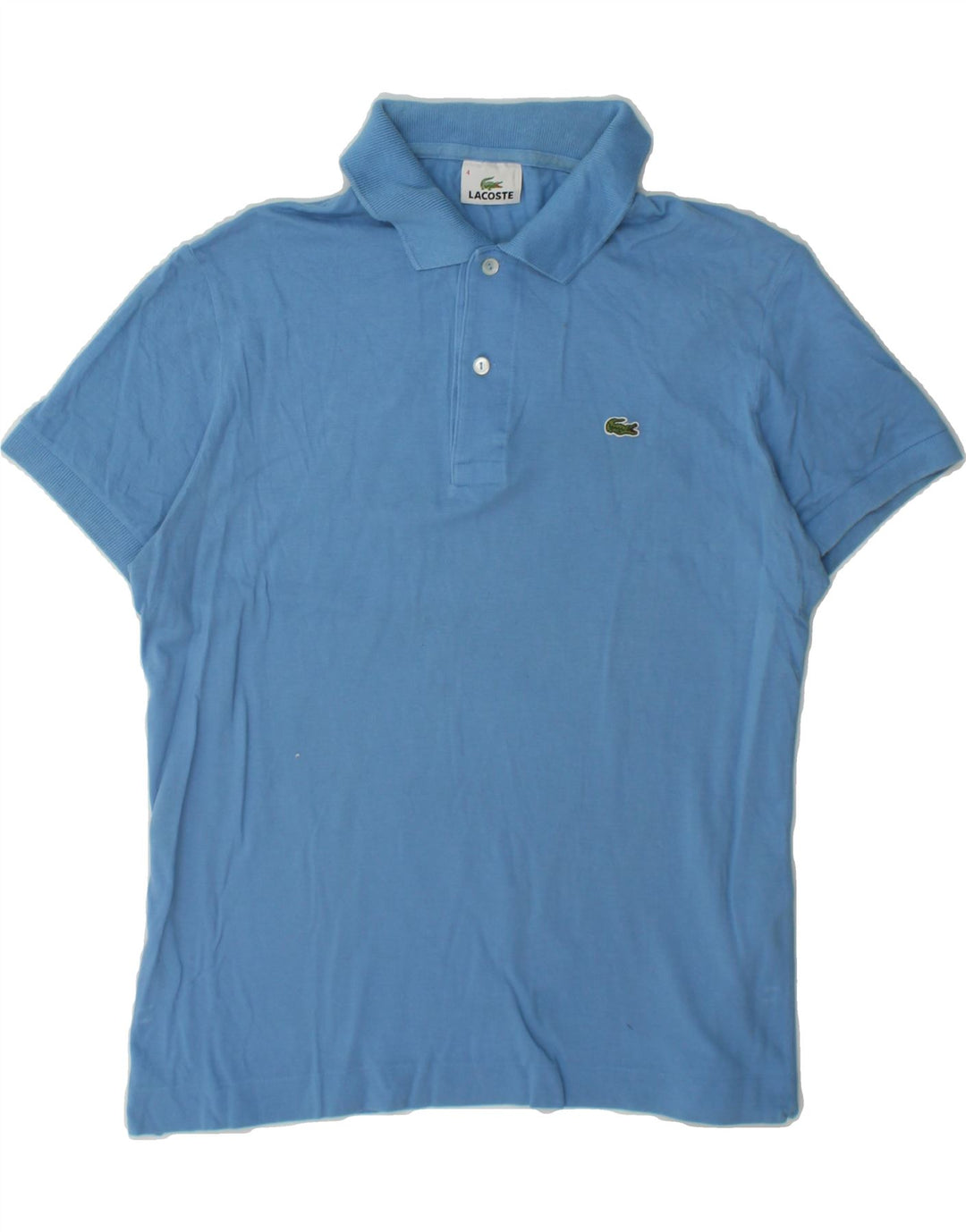 LACOSTE Mens Polo Shirt Size 4 Medium Blue Cotton Vintage Lacoste and Second-Hand Lacoste from Messina Hembry 