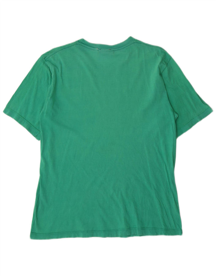 Kappa Herren Grafik-T-Shirt-Oberteil Mittelgrün