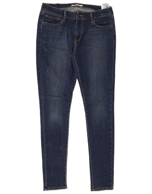 LEVI'S Damen 710 Super Skinny Jeans W32 L30 Blaue Baumwolle