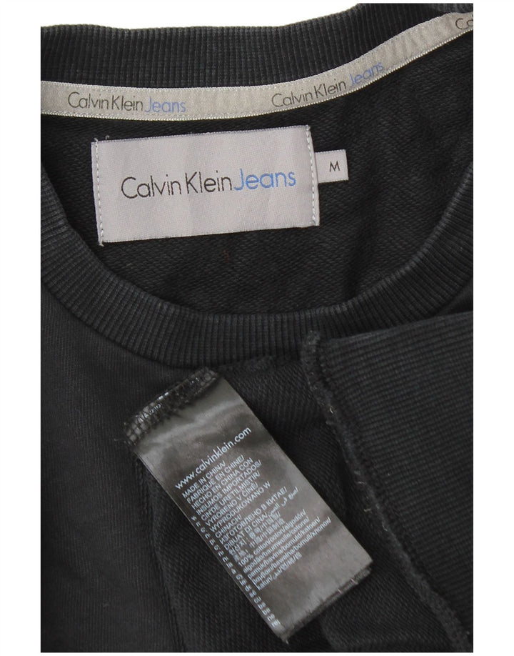 Calvin Klein Jeans Herren-Sweatshirt mit Grafik, mittelschwarze Baumwolle