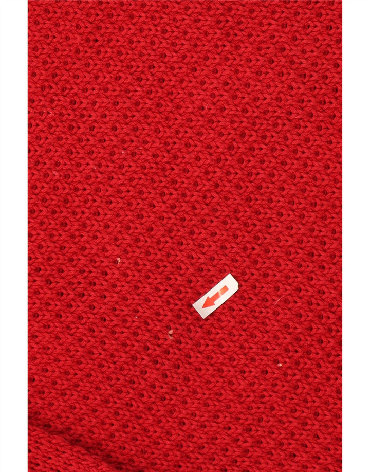 Marks & Spencer Damen-Pullover, übergroß, U-Boot-Ausschnitt, Gr. 10, Größe S, Rot