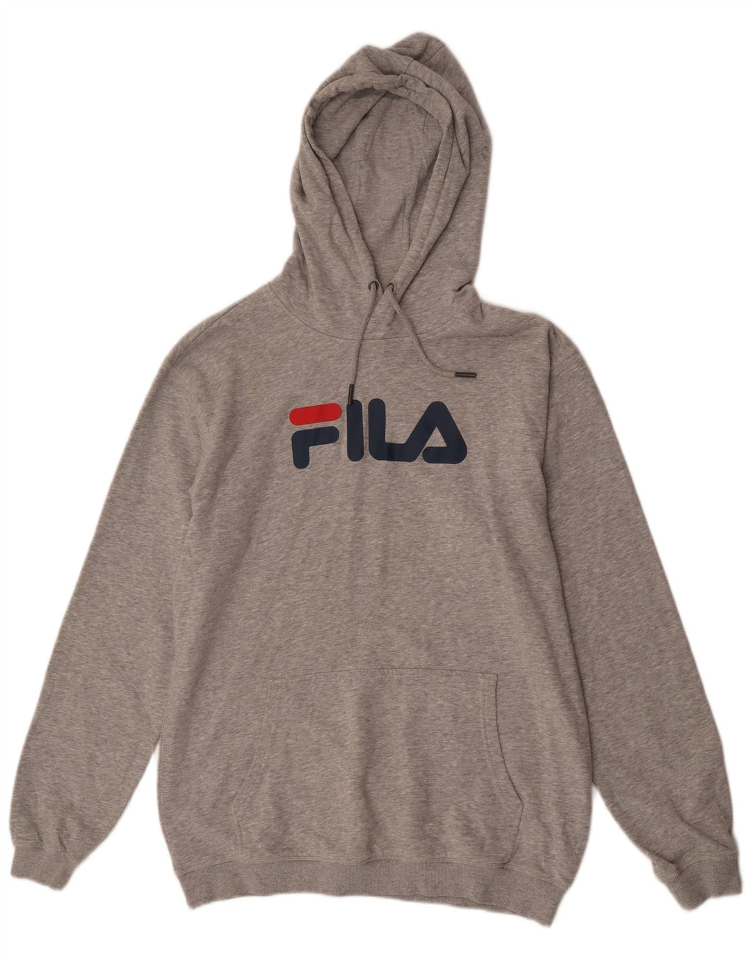 Fila Herren Graphic Hoodie Pullover XL Grau Baumwolle