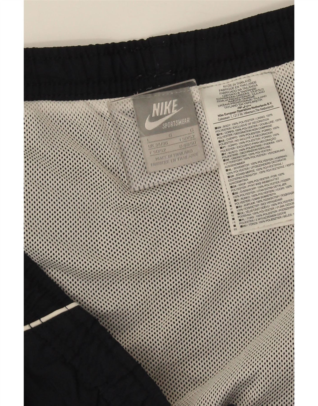 Nike Herren-Badeshorts, groß, marineblaues Polyester