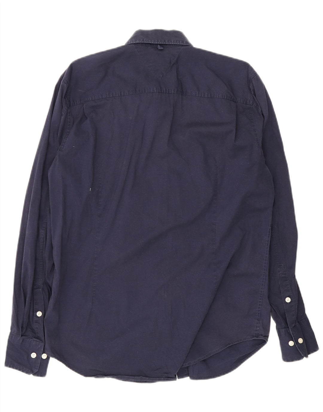 Tommy Hilfiger Herrenhemd XL Marineblau Baumwolle