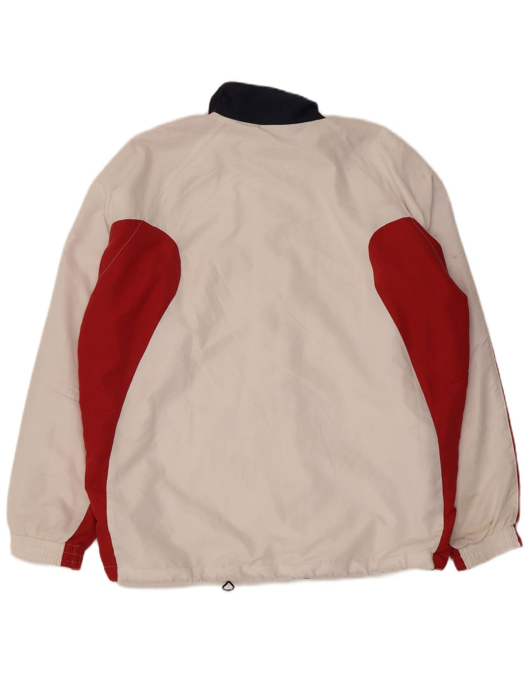 Diadora Herren-Trainingsanzug-Top-Jacke, UK 42, XL, weißes Colourblock-Polyester