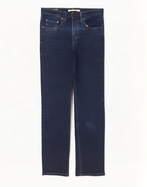 Levi's Damen 724 High Rise Straight Jeans W28 L32 Marineblaue Baumwolle