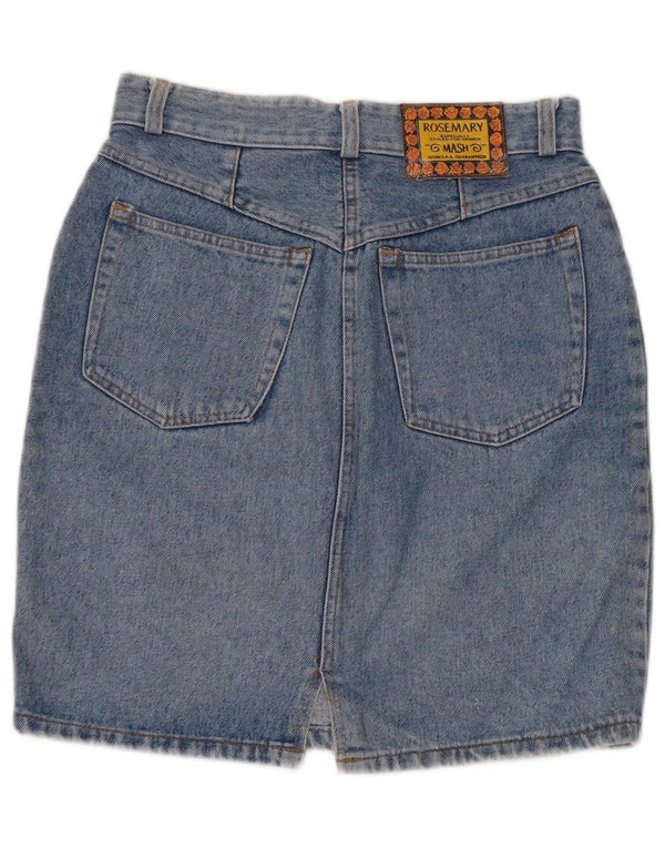 Mash Damen-Jeansrock mit hoher Taille, Größe 48, XL, W34, Blau, Baumwolle
