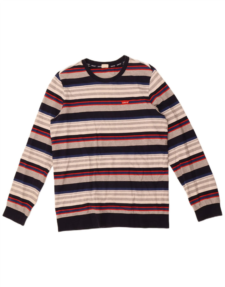 Levi's Herren-Sweatshirtpullover, klein, mehrfarbig, gestreift