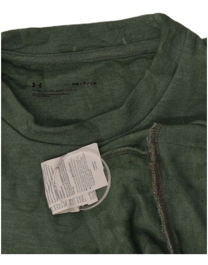 Under Armour Herren-Sweatshirt mit Grafik, lockerer Passform, klein, grün, Polyester