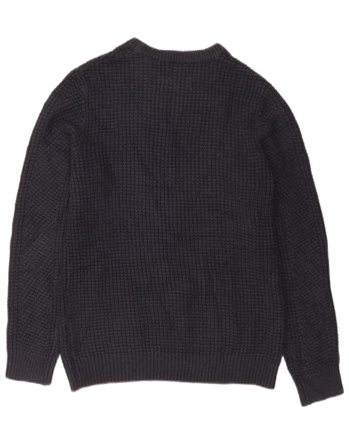 Jack & Jones Herren-Pullover mit Rundhalsausschnitt, Mittelblau, Acryl