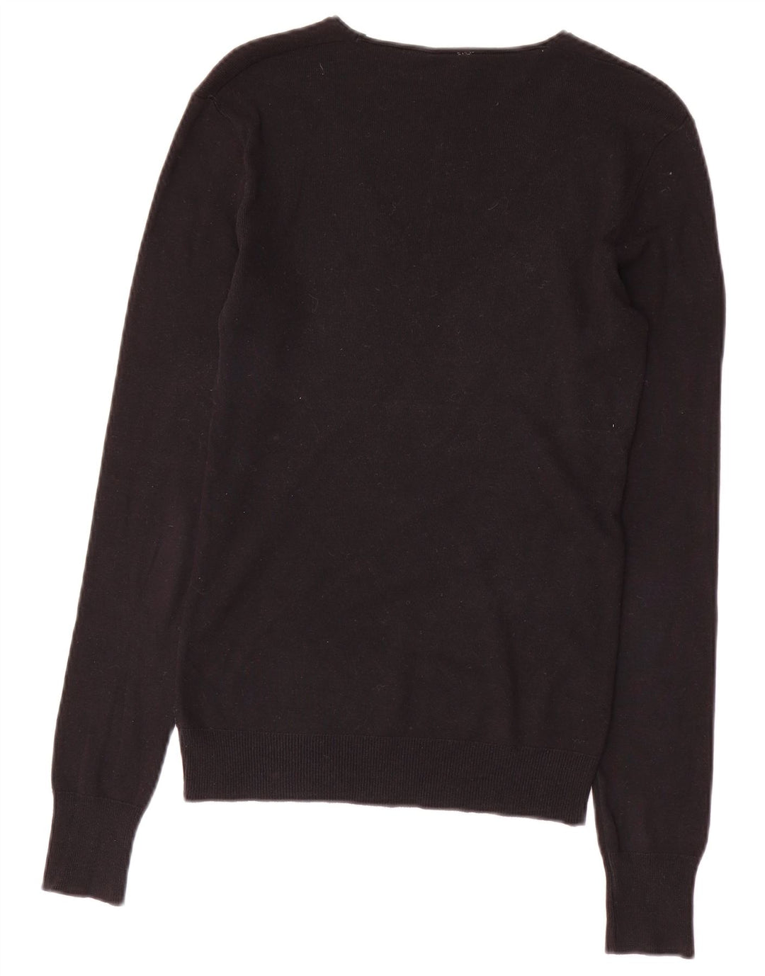 BENETTON Damen-Pullover mit V-Ausschnitt, Gr. 10, Größe S, Schwarz