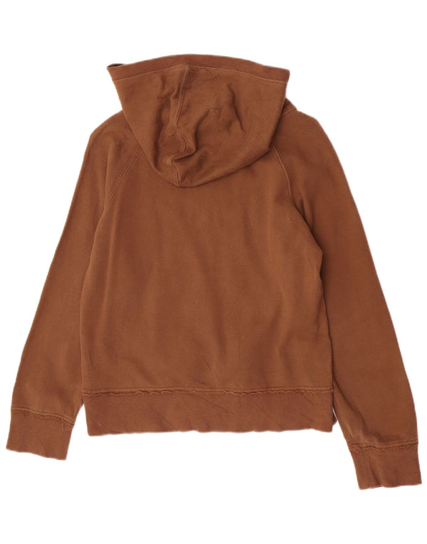 Gap Mädchen-Kapuzenpullover mit Grafik, reguläre Passform, 9–10 Jahre, groß, braune Baumwolle