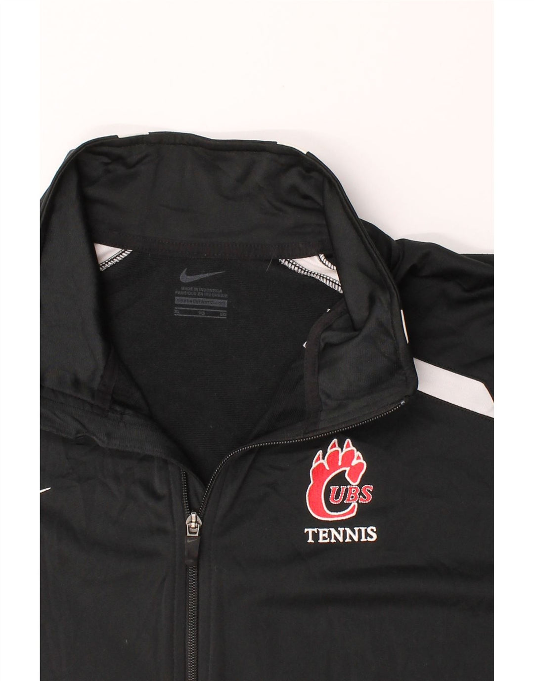 NIKE Mens Tracksuit Top Jacket XL Black Colourblock Polyester Vintage Nike and Second-Hand Nike from Messina Hembry 