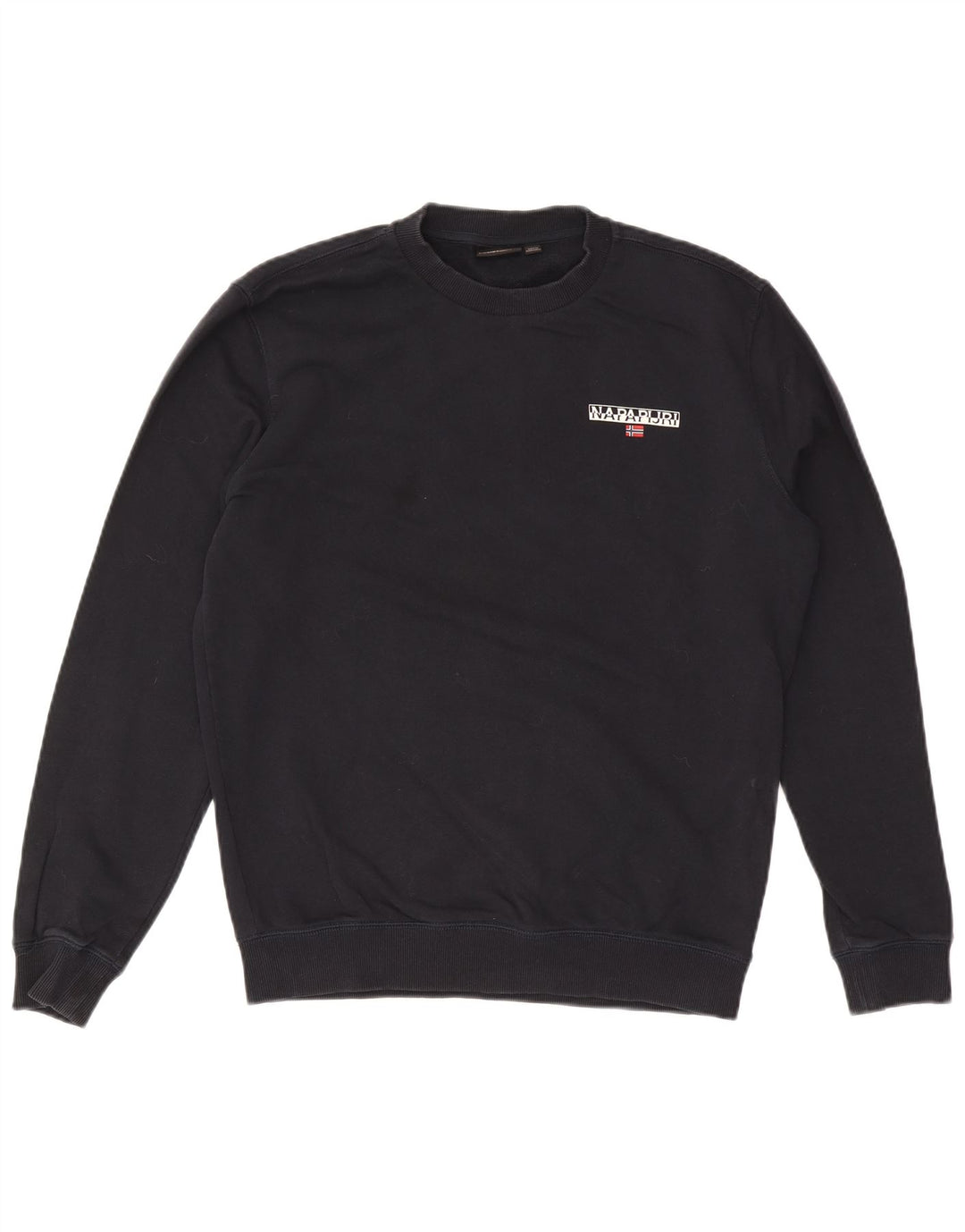 Napapijri Geographic Herren-Sweatshirt aus mittelblauer Baumwolle