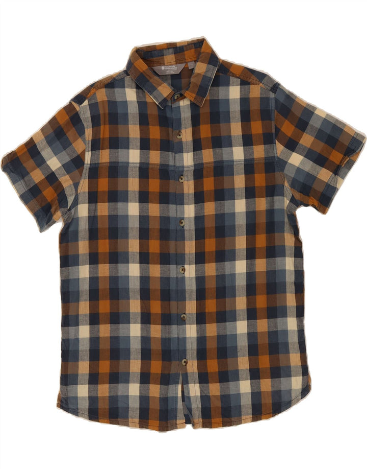 MOUNTAIN WAREHOUSE Mens Short Sleeve Shirt Large Multicoloured Check Vintage Mountain Warehouse and Second-Hand Mountain Warehouse from Messina Hembry 
