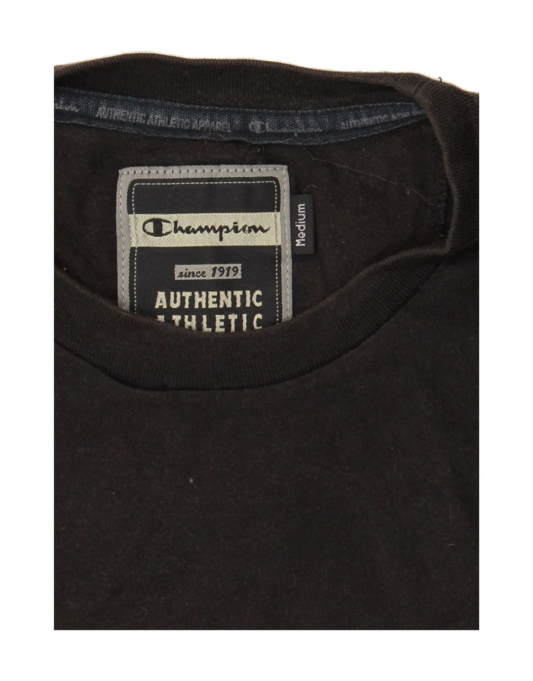 CHAMPION Mens Graphic T-Shirt Top Medium Black Vintage Champion and Second-Hand Champion from Messina Hembry 