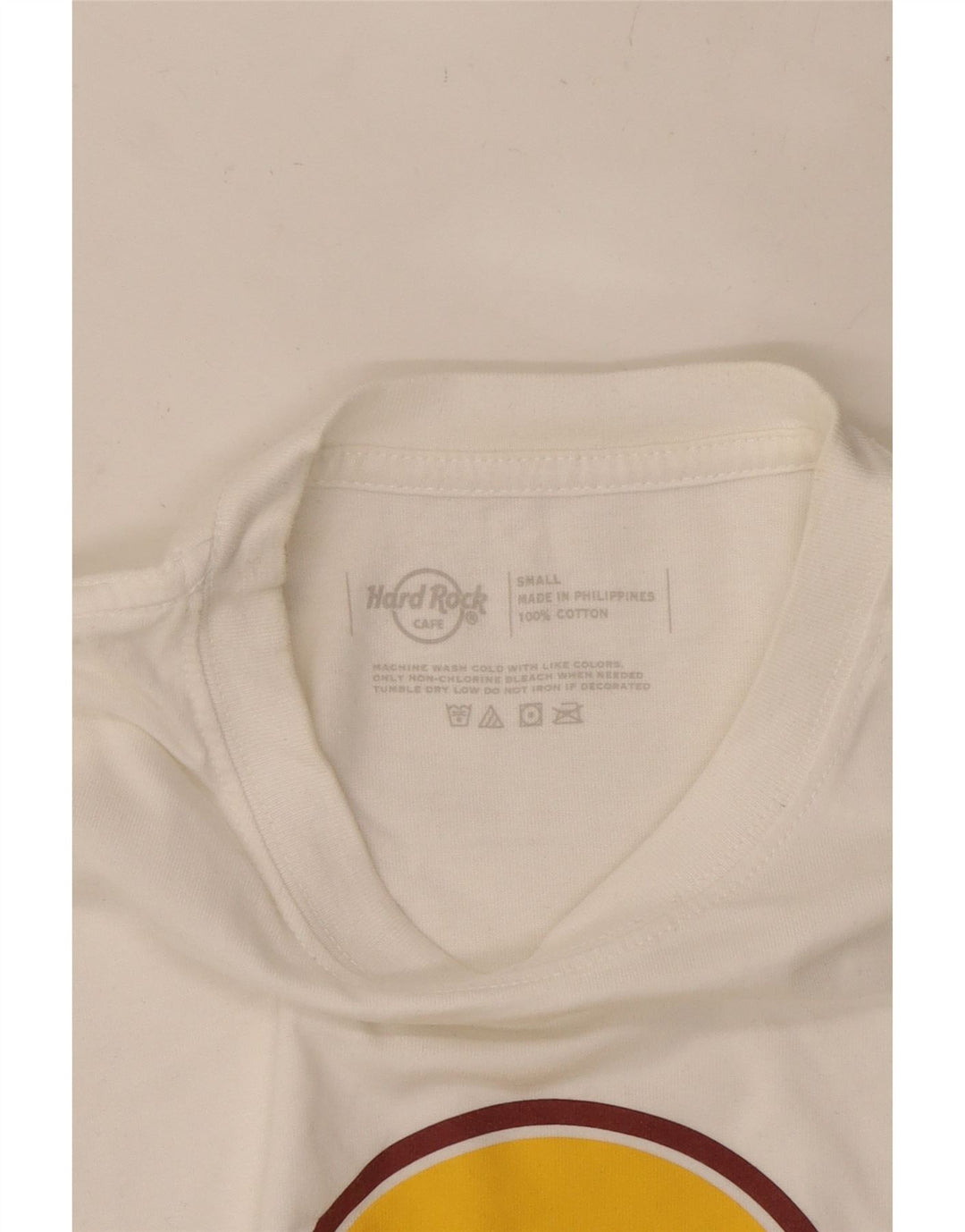 HARD ROCK CAFE Herren Phnom Penh Grafik T-Shirt Top Small Weiße Baumwolle